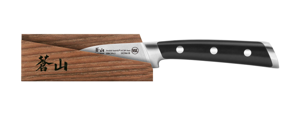 
                  
                    Load image into Gallery viewer, TS Series 2.75-Inch Peeling Knife with Ash Wood Sheath, Forged Swedish 14C28N Steel, 1020625
                  
                