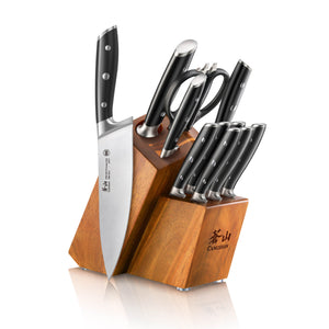 
                  
                    Load image into Gallery viewer, ALPS Series 12-Piece Knife Block Set, Forged German Steel, Acacia Block
                  
                