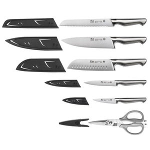 
                  
                    Load image into Gallery viewer, SANFORD Series 6-Piece Knife Set with Sheaths, Forged German Steel, 65510
                  
                