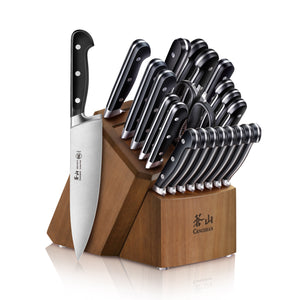 
                  
                    Load image into Gallery viewer, V2 Series 23-Piece Knife Block Set, Forged German Steel, Acacia Block, 1024128
                  
                