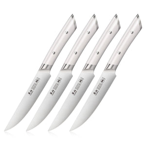 
                  
                    Load image into Gallery viewer, HELENA Series 4-Piece Fine-Edge Steak Knife Set, Forged German Steel
                  
                