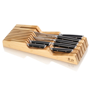 
                  
                    Load image into Gallery viewer, HELENA Series 8-Piece In-Drawer BBQ Knife Set, Forged German Steel, Bamboo Tray
                  
                