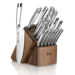 
                  
                    Load image into Gallery viewer, N1 Series 17-Piece Knife Block Set, Walnut, Forged German Steel, 1024784
                  
                