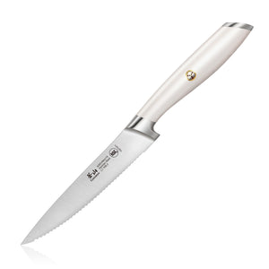 
                  
                    Load image into Gallery viewer, L1 Series 5-Inch Serrated Utility Knife, Forged German Steel, 1027471
                  
                