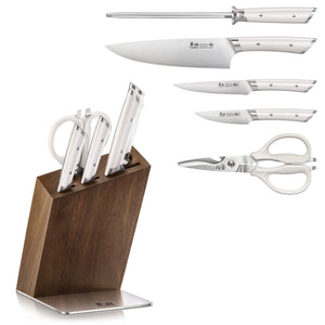 
                  
                    Load image into Gallery viewer, HELENA Series Knife Block Set, Forged German Steel, HUA Acacia Block
                  
                