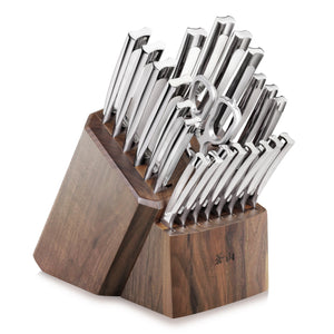 
                  
                    Load image into Gallery viewer, N1 Series 23-Piece Knife Block Set, Acacia Block, Forged German Steel, 1022377
                  
                