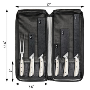 
                  
                    Load image into Gallery viewer, S Series 7-Piece BBQ Knife Set with Bag, Forged German Steel
                  
                