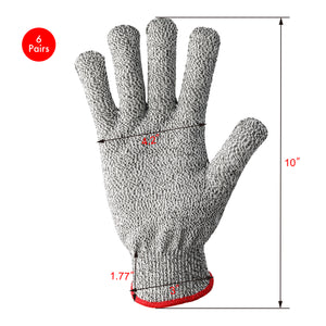 
                  
                    Load image into Gallery viewer, A6 Cut Resistant Gloves, Made in USA, Size L, 6 Pairs, 1026368
                  
                