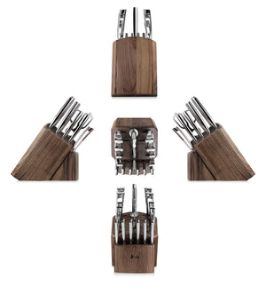 
                  
                    Load image into Gallery viewer, N1 Series 17-Piece Knife Block Set, Walnut, Forged German Steel, 1024784
                  
                