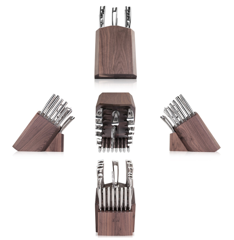 
                  
                    Load image into Gallery viewer, N1 Series 23-Piece Knife Block Set, Acacia Block, Forged German Steel, 1022377
                  
                