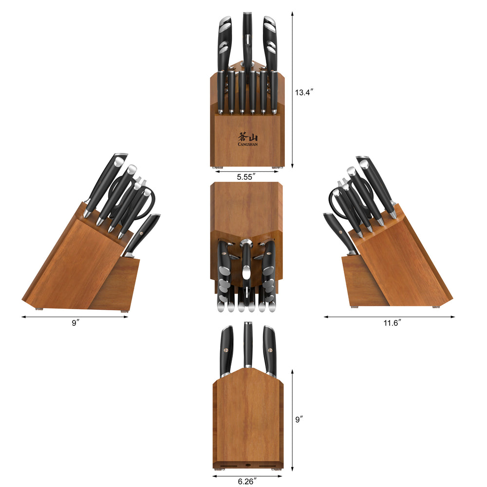 
                  
                    Load image into Gallery viewer, L &amp;amp; L1 Series 17-Piece Knife Set, Forged German Steel
                  
                