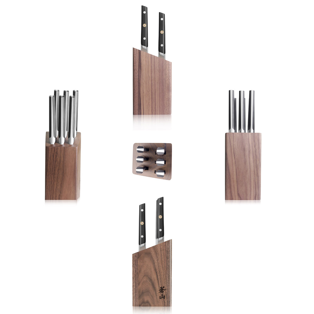 
                  
                    Load image into Gallery viewer, TC Series 6-Piece Steak Knife Block Set, Forged Swedish 14C28N Steel
                  
                