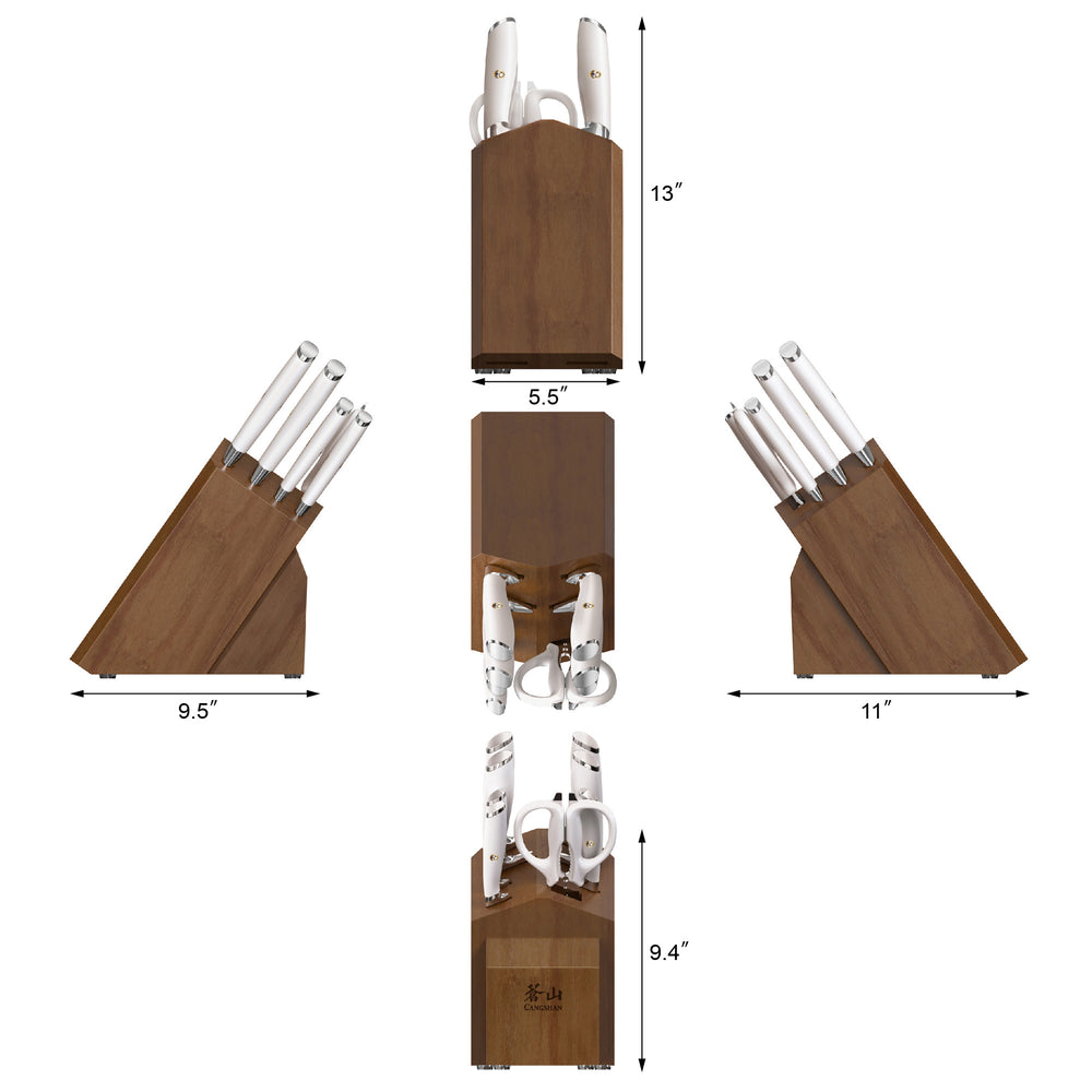 
                  
                    Load image into Gallery viewer, L1 Series 10-Piece Knife Block Set, Forged German Steel, 1027532
                  
                