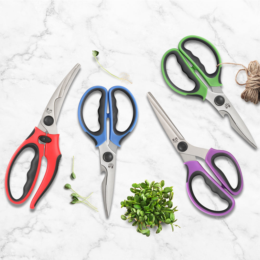 
                  
                    Load image into Gallery viewer, 4-Piece Heavy-Duty Shears Set with Guards, Multi-Color, 1026726
                  
                