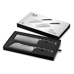 
                  
                    Load image into Gallery viewer, S &amp;amp; S1 Series 2-Piece Cleaver Knife Set, Forged German Steel
                  
                