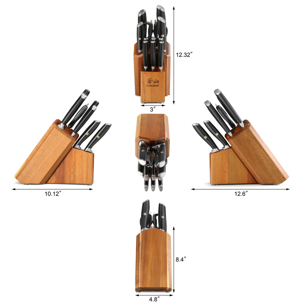 
                  
                    Load image into Gallery viewer, L &amp;amp; L1 Series 12-Piece Knife Set with 6 Steak Knives, Forged German Steel
                  
                