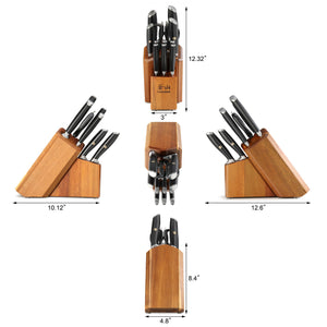 
                  
                    Load image into Gallery viewer, L &amp;amp; L1 Series 12-Piece Knife Set with 6 Steak Knives, Forged German Steel
                  
                