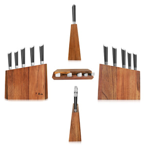 
                  
                    Load image into Gallery viewer, Y2 Series 6-Piece Knife Block Set, Forged German Steel, 59212
                  
                