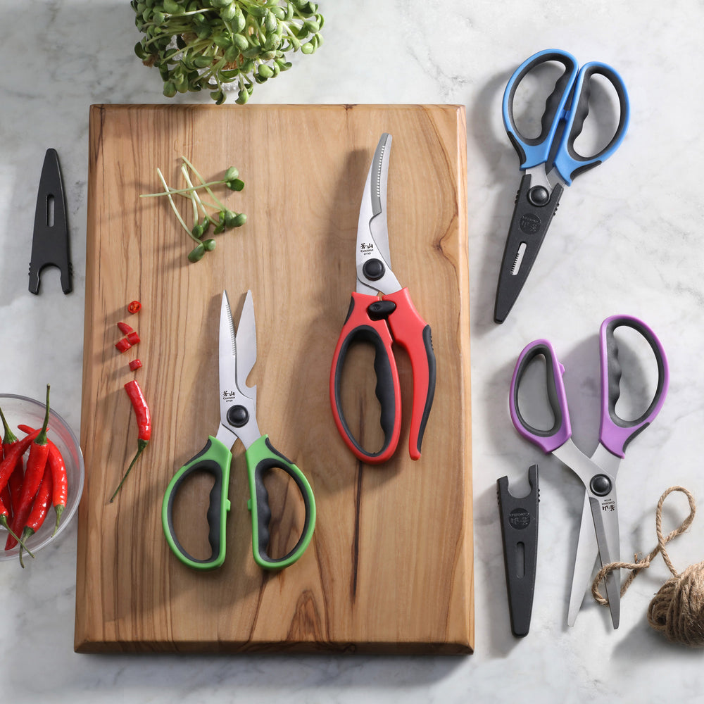 
                  
                    Load image into Gallery viewer, 4-Piece Heavy-Duty Shears Set with Guards, Multi-Color, 1026726
                  
                