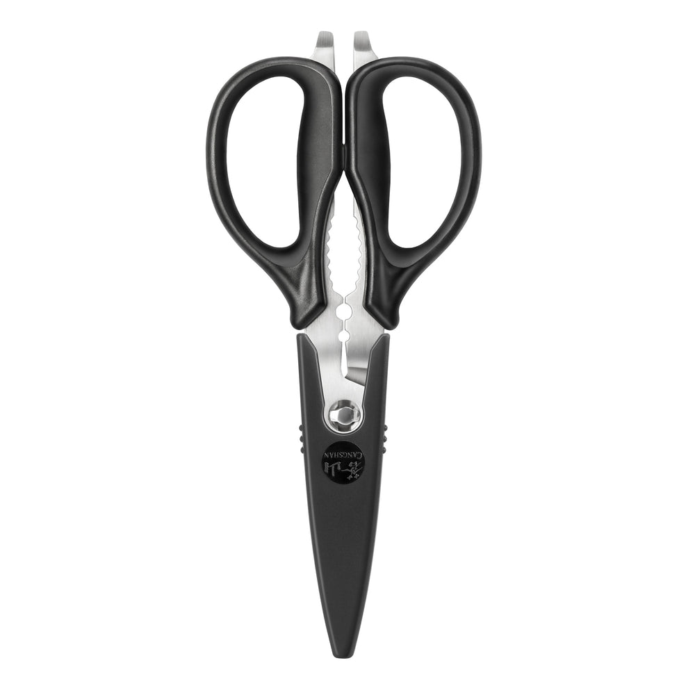 
                  
                    Load image into Gallery viewer, 9-Inch Heavy Duty Utility Kitchen Shears with Blade Holder, 503343
                  
                