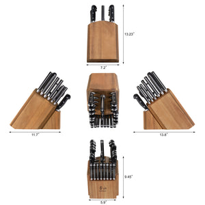 
                  
                    Load image into Gallery viewer, V2 Series 23-Piece Knife Block Set, Forged German Steel, Acacia Block, 1024128
                  
                