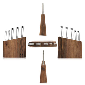 
                  
                    Load image into Gallery viewer, TN1 Series 6-Piece Knife Block Set, Forged Swedish 14C28N Steel, Walnut Block, 1024838
                  
                