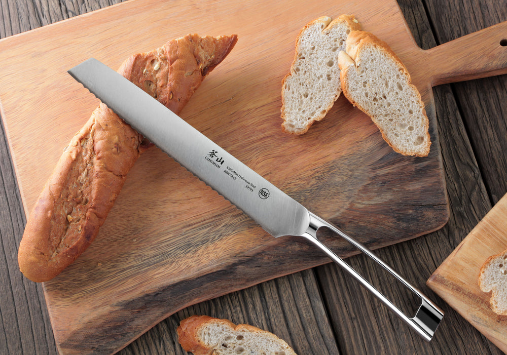 
                  
                    Load image into Gallery viewer, N1 Series 8-Inch Bread Knife, Forged German Steel, 59793
                  
                