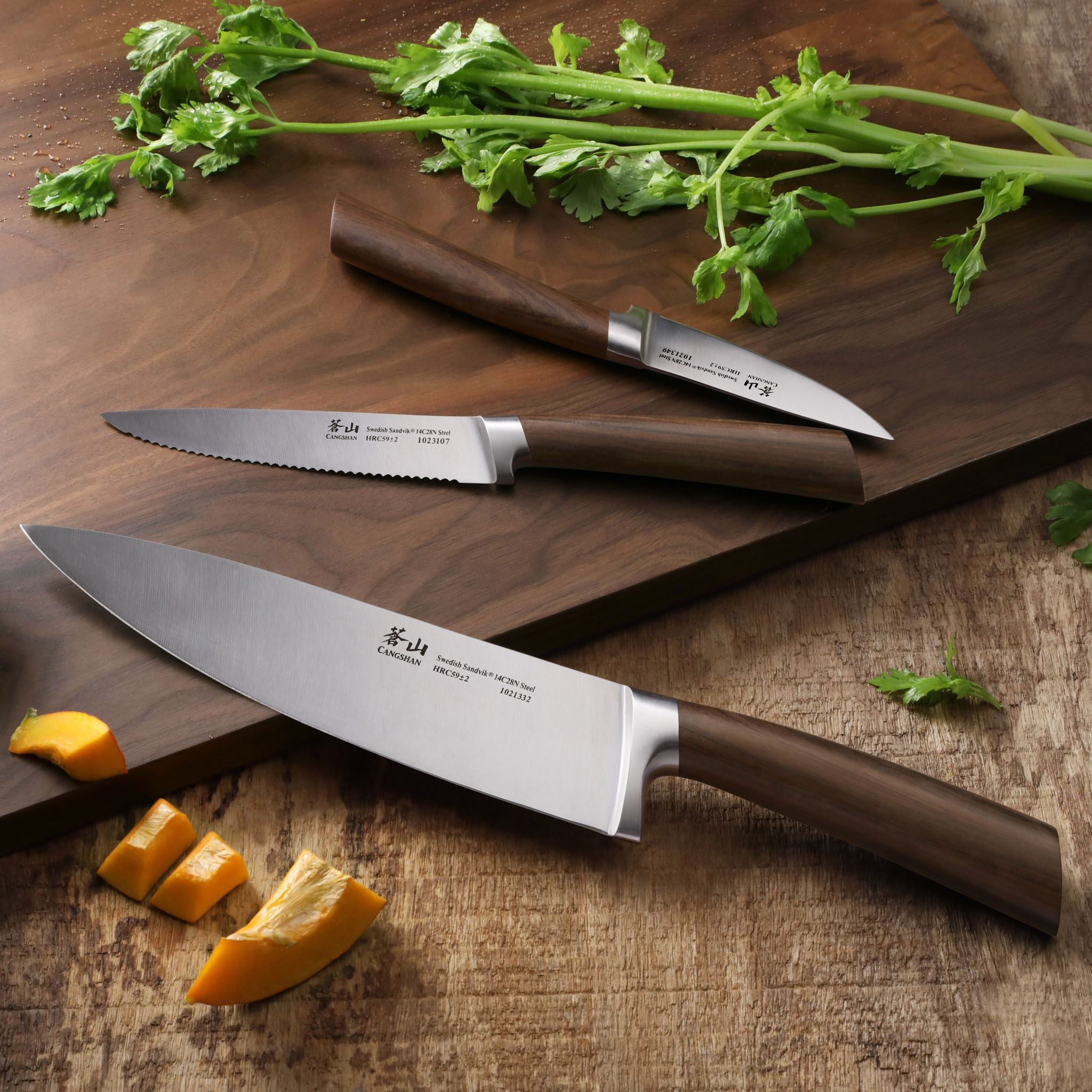 A Series 3-Piece Starter Knife Set, Forged Swedish Steel, 61901