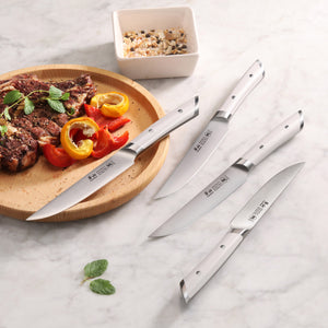 
                  
                    Load image into Gallery viewer, HELENA Series 4-Piece Fine-Edge Steak Knife Set, Forged German Steel
                  
                