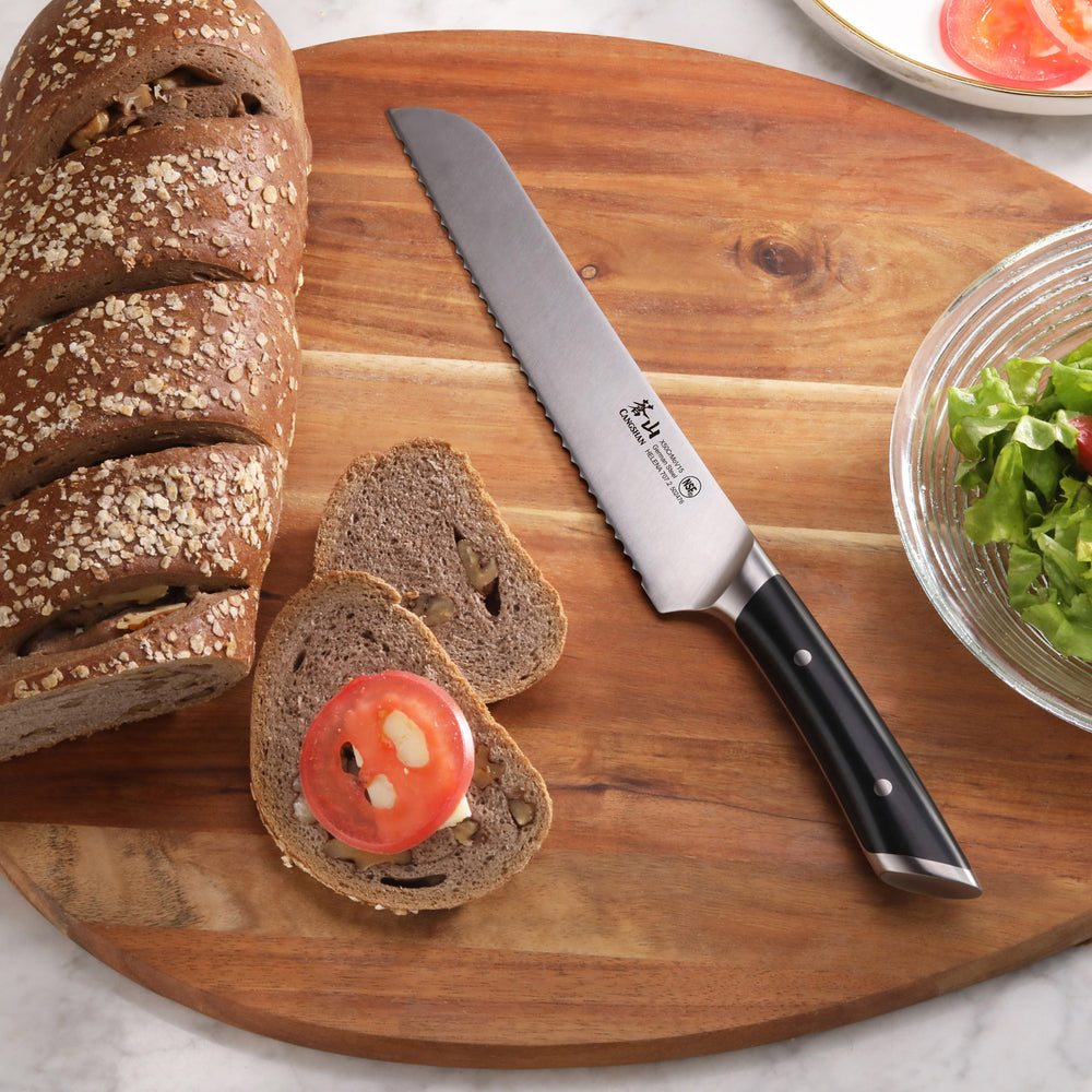 
                  
                    Load image into Gallery viewer, HELENA Series 8-Inch Bread Knife, Forged German Steel
                  
                