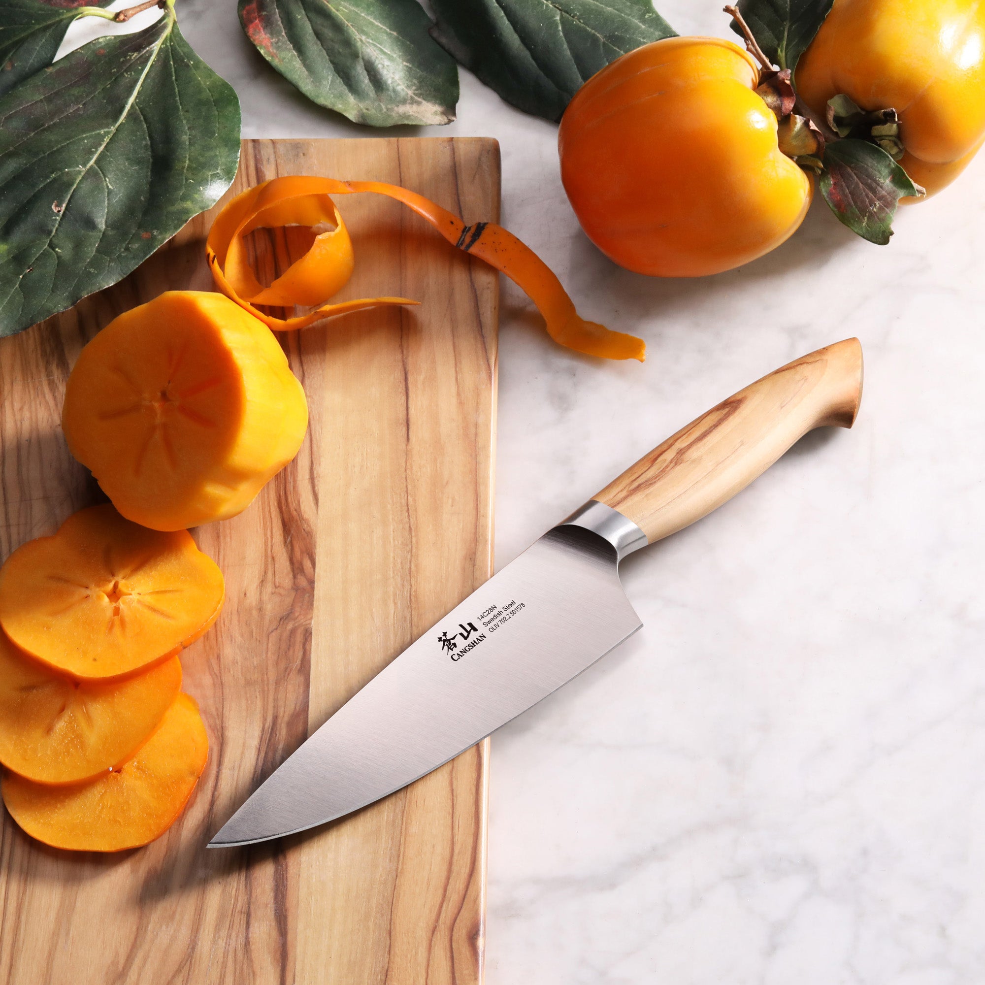 OLIV Series 6-Inch Chef's Knife, Forged Swedish 14C28N Steel, 501578