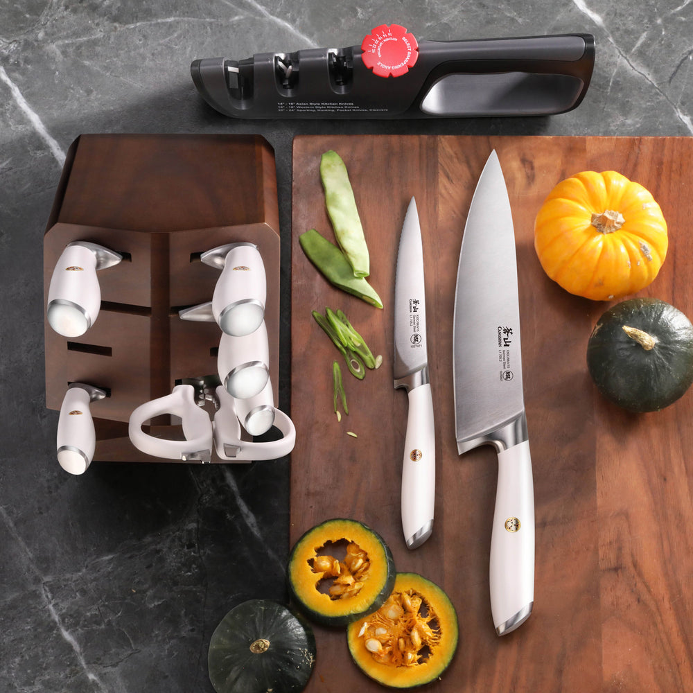 
                  
                    Load image into Gallery viewer, L1 Series 10-Piece Knife Block Set, Forged German Steel, 1027532
                  
                