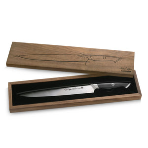 
                  
                    Load image into Gallery viewer, TKSC 10.5-Inch Carving Knife, Forged Swedish Powder Steel, Thomas Keller Signature Collection, Black, 1023831
                  
                