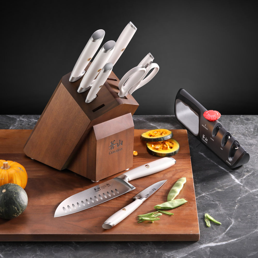 
                  
                    Load image into Gallery viewer, L1 Series 10-Piece Knife Block Set, Forged German Steel, 1027532
                  
                