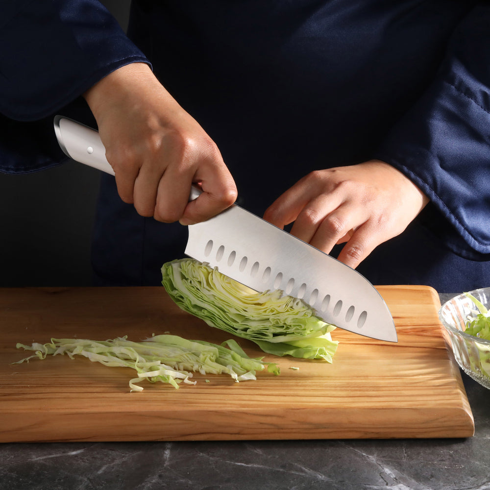 
                  
                    Load image into Gallery viewer, HELENA Series 7-Inch Santoku Knife, Forged German Steel
                  
                