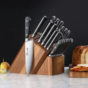 
                  
                    Load image into Gallery viewer, V2 Series 23-Piece Knife Block Set, Forged German Steel, Acacia Block, 1024128
                  
                