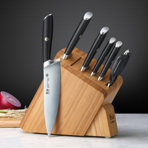 
                  
                    Load image into Gallery viewer, L Series 7-Piece Knife Block Set, Forged German Steel, 1026603
                  
                