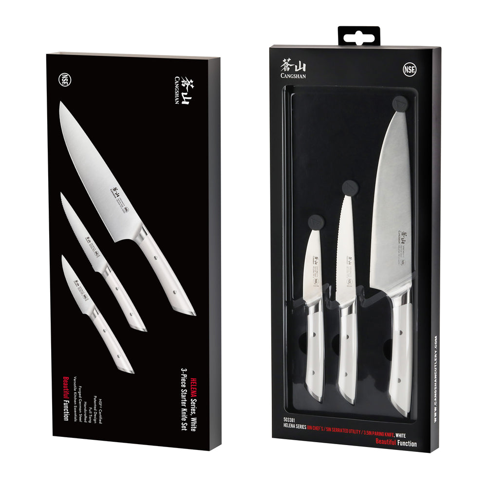 
                  
                    Load image into Gallery viewer, HELENA Series Starter Knife Set, Forged German Steel
                  
                