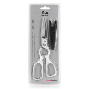 
                  
                    Load image into Gallery viewer, D Shape Forged Stainless Steel Shears, Satin Finish, 9-Inch Overall Length, 1021233
                  
                