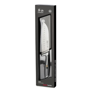 
                  
                    Load image into Gallery viewer, L Series 7-Inch Santoku Knife, Forged German Steel, Black, 1026894
                  
                