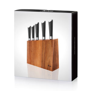 
                  
                    Load image into Gallery viewer, Y2 Series 6-Piece Knife Block Set, Forged German Steel, 59212
                  
                