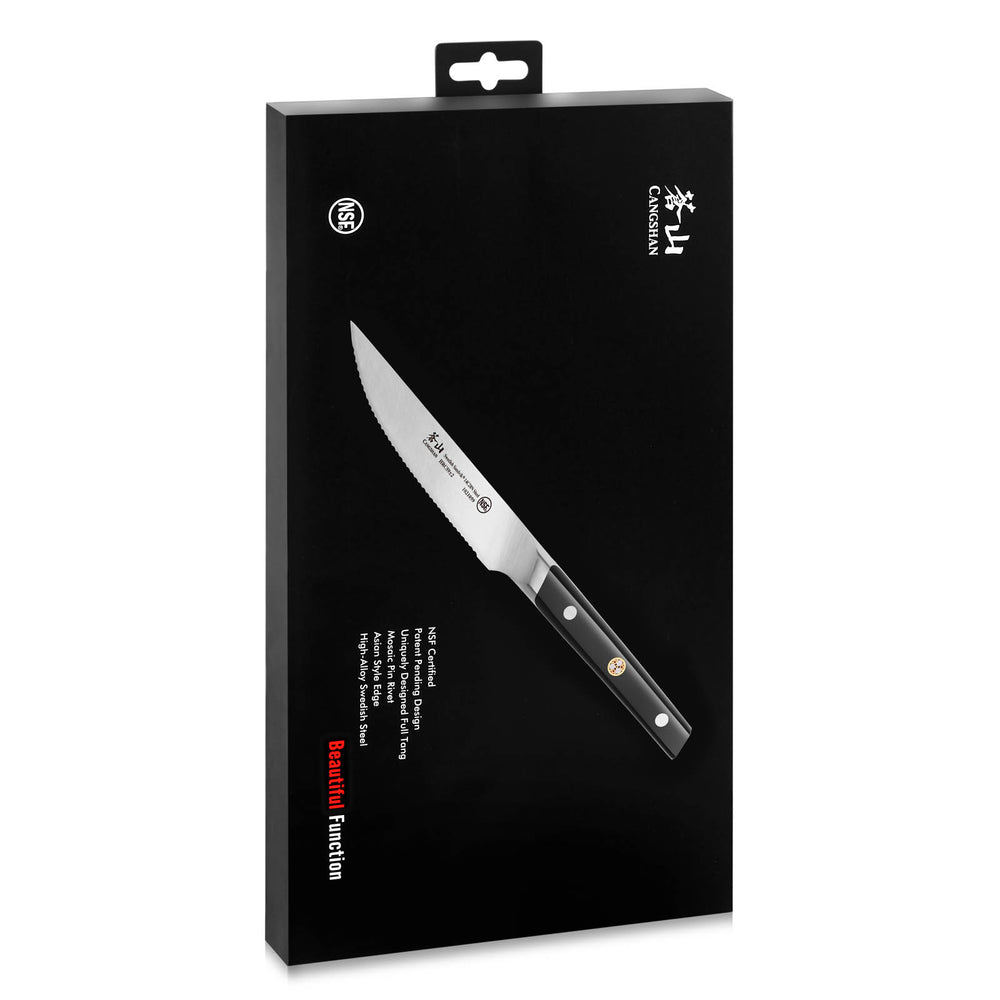 
                  
                    Load image into Gallery viewer, TC Series 4-Piece Steak Knife Set, Forged Swedish 14C28N Steel, 1021066
                  
                