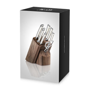 
                  
                    Load image into Gallery viewer, S1 Series 8-Piece Knife Block Set, Forged German Steel, Walnut Block, 1022575
                  
                