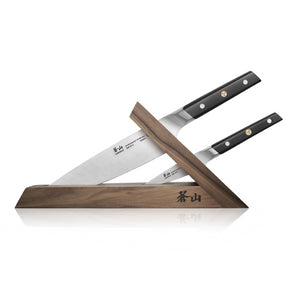 
                  
                    Load image into Gallery viewer, TC Series 3-Piece Knife Block Set, Walnut, Forged Swedish 14C28N Steel, 1021202
                  
                