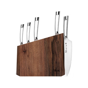 
                  
                    Load image into Gallery viewer, N1 Series 6-Piece Knife Block Set, Walnut Block, Forged German Steel, 61017
                  
                