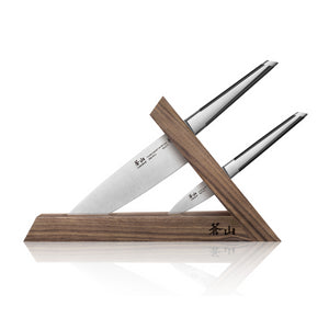 
                  
                    Load image into Gallery viewer, TX Series 3-Piece TAI Knife Block Set, Swedish 14C28N Steel, Walnut Block, 1021295
                  
                