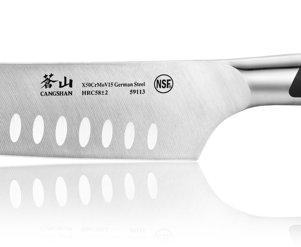 
                  
                    Load image into Gallery viewer, N Series 7-Inch Santoku Knife, Forged German Steel, 59113
                  
                