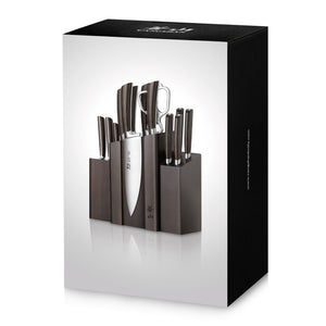 
                  
                    Load image into Gallery viewer, A Series 14-Piece Magnetic Knife Block Set, Forged German Steel, DENALI Walnut Block, 1022285
                  
                