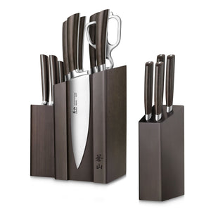 
                  
                    Load image into Gallery viewer, A Series 14-Piece Magnetic Knife Block Set, Forged German Steel, DENALI Walnut Block, 1022285
                  
                