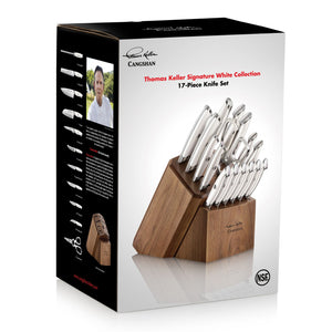 
                  
                    Load image into Gallery viewer, TKSC 17-Piece Knife Block Set, Forged Swedish Powder Steel, Walnut, Thomas Keller Signature Collection, White, 1025590
                  
                